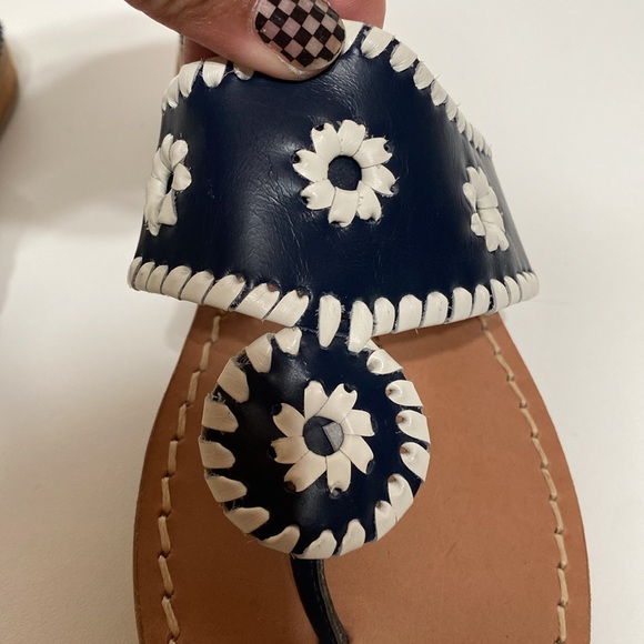 Jack Rogers Signature Whipstitch Detailing Sandal - Picture 4 of 12